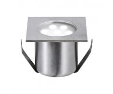 Paulmann Licht 988.71 Einbauleuchte für den Außenbereich, Edelstahl, Array-LEDs