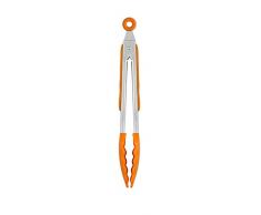 BRA Efficient Schneebesen, Rostfreier Edelstahl, orange, 28,5 cm