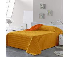 PETTI Artigiani Italiani Tagesdecken, Orange, Bettgröße 120 (220x260 cm)