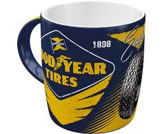 Nostalgic-Art Goodyear - Eagle Tire, Retro, Kaffee-Becher, Geschenk, Vintage Geschirr Tasse, Keramik, Bunt, 8,5 x 13 x 9 cm