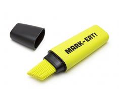 OTOTO Mark Eat Backpinsel in Textmarkerform, Gelb/Schwarz, 23 x 12 x 3 cm Pinsel zum Kochen + backen