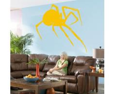 INDIGOS 4052166086141 Wandtattoo w474 Spinne Insekt Wandaufkleber 120 x 115 cm, gold