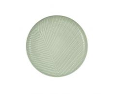 Villeroy & Boch 10-4272-2640 Its My Match Mineral Teller Leaf, formschöner Essteller für jeden Tag, Premium Porzellan, grün, weiß, spülmaschienengeeignet, Porcelain