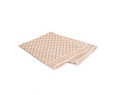 Vaitkute 216014 2-er Set Schachbrett Geschirrtücher Halbleinen 47 x 70 cm, 50% Leinen und Baumwolle, 60 Celsius waschbar, natur