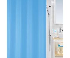Spirella Anti-Schimmel Duschvorhang Bio Anti-Bakteriell, waschbar, wasserdicht PEVA 180x200cm Hellblau