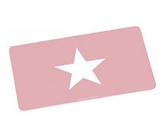 infinite by GEDA LABELS (INFKH) Brettchen, rosa. Großer Stern Frühstücksbrett Melamin, 23,5 x 14 x 0.5 cm