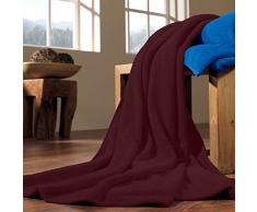 s.Oliver Kuscheldecke, Polyester, Dunkelbordeaux, 200 x 150 cm