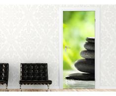Graz Design 791380_067 Türbild Türaufkleber Tür Deko Türsticker Badezimmer Wellness Steine Bad (GröÃe=67x213cm)