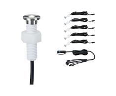 Paulmann 936.94 Outdoor Plug & Shine EBL Set MicroPen II IP67 3000K Edelstahl 93694 Einbauleuchte Einbaustrahler Ausseneinbauleuchte Aussenbeleuchtung