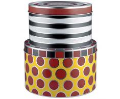 Alessi Circus Allzweckbox, Weissblech, Silber, 17 x 26.5 cm