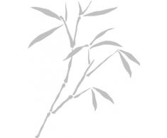 INDIGOS 4051095041726 Wandtattoo w335 Schilf Gras Wandauskleber in 3 GrÃ¶Ãen, 120 x 97 cm, silber