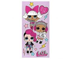 LOL Surprise Handtuch, Baumwolle, Mehrfarbig, 70 x 140cm