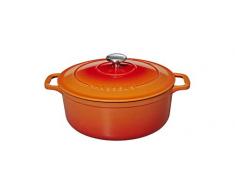 Chasseur - Gusseisen Bräter rund 24 cm - 4,0 L - Orange 4724