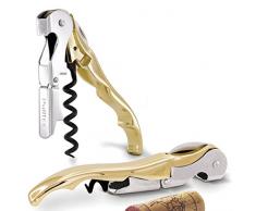 Pulltex Pulltap s Classic Gold, Korkenzieher + Werkzeug für Kellner in rot, REGOULAR