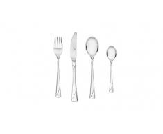 Gerlach Besteck-Set Glänzend Valor, Edelstahl, Silber, 30 x 27 x 5 cm, 24-Einheiten