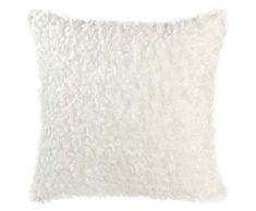 Icosy Kissenbezug für Sofa, Schlafzimmer, mongolisches Kunstfell, 45,7 x 45,7 cm 1 PCS Curly White