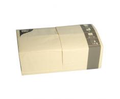 Papstar Servietten / Tissueservietten creme (250 Stück) 3-lagig, 1/8-Falz, 33 x 33 cm, Vorratspackung für Haushalt, Gastronomie oder Feste, in der großen 250er Packung, #84579