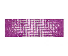 LifeStyle-Mat Designer Fussmatte Haustür – Fussmatten rutschfest und waschbar – Schmutzfangmatte/Fussabstreifer – VIOLETT50x150cm