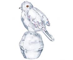 Swarovski Rotkehlchen Kristallfigur, Kristall, weiß, 4.5