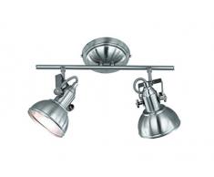 Reality Leuchten Deckenleuchte Gina R80152007, Metall Nickel matt, 2 x E14