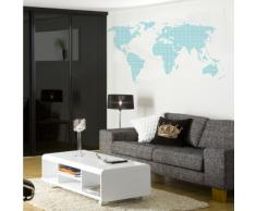 INDIGOS 4052166139274 Wandtattoo w636 Europa Karte Wandaufkleber 120 x 57 cm, tÃ¼rkis