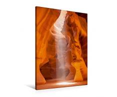 Premium Textil-Leinwand 60 cm x 90 cm hoch, WunderschÃ¶ner Antelope Canyon | Wandbild, Bild auf Keilrahmen, Fertigbild auf echter Leinwand, Leinwanddruck: Lichteinfall zur Mittagszeit (CALVENDO Natur);CALVENDO Natur