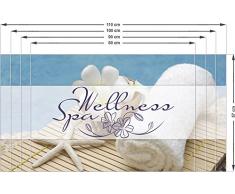 Graz Design 991020_80x57 Sichtschutz Fensterfolie Sichtschutzfolie fr Badezimmer Wellness Spa Blume (Gre=80x57cm)