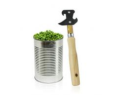 Metaltex 250330 - Dosenöffner aus Edelstahl, Holzgriff