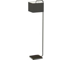 Miro Ranex Designer Stehleuchte, hochwertiger Stoffbezug, metall chromfarbig, Höhe 165 cm 6000.476