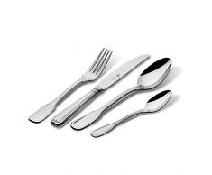 Paul Wirths AUGSBURGER FADEN 9800 Besteck-Set für 6 Personen, rostfrei, poliert & spülmaschinenfest, Tafelbesteck, Essbesteck mit Aufbewahrungs-Box, 18/10 Edelstahl, Silber, 30-teilig, Einheiten