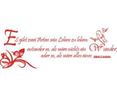 INDIGOS 4051719336597 Wandtattoo, Vinyl, rot, 60 x 10 x 10 cm