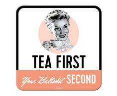 Nostalgic-Art 46153 Tea First Untersetzer, Stahl