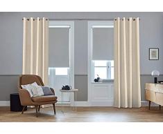 SG Home Ösenvorhang nach Maß beige, 190L/130W, Jades verfügbar - Andere Größen verfügbar