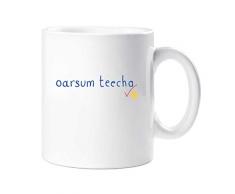 60 Second Makeover Limited 60SECMUG412 Tasse mit Aufschrift „60 Second Makeover Oarsum Teacher“, lustiges Geschenk für Geburtstag, Weihnachten, keramik, weiß