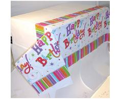 amscan International strahlende Tischdecke, Geburtstag, Kunststoff