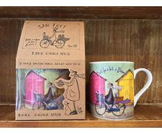 Pyramid International SAM Toft (Out for A BIT O Brunch) Porzellanbecher, Keramik, Mehrfarbig, 12.5 x 8.5 x 9 cm