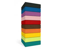 Topper Bezug One Vario-Stretch Spannbetttuch Kneer (160/200 cm, 97 Lilie)