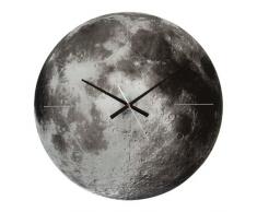Karlsson Wanduhr Moon Glas Grau, Glass, Grey, 4 x 60 x 60 cm