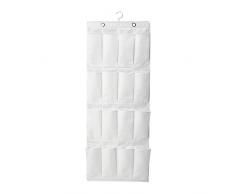IKEA Skubb Hängeaufbewahrung 16 Fächer Weiß, Polyester, White, 7 x 55 x 150 cm