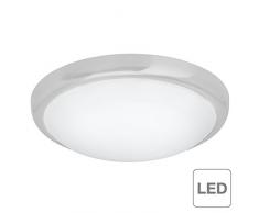 Brilliant Vigor Wand und Deckenleuchte, 1x 20W LED integriert, 1x 1200LM, 2800K Inklusive, Metall/Kunststoff, eisen/weià G94154/11