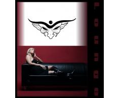 INDIGOS 4052166035293 Wandtattoo w162 Dracula, Maske, Fantasy Wandaufkleber 80 x 35 cm, rosa