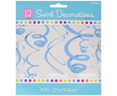 Amscan Swirl, Kunststoff, Dekoration, Caribbean Blue