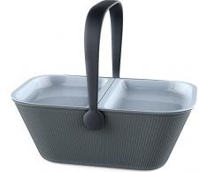 Alessi Korb PetNic, grau