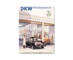 Nostalgic-Art 14147 Traditionsmarken - Audi DKW Pflegedienst, Magnet 8x6 cm