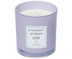 Ritzenhoff Aroma Naturals Modern Duftkerze, Glas, Lavendel, 7 x 7 x 8 cm