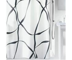 Spirella 10.11766 Anti-Schimmel Duschvorhang Ribbon Anti-Bakteriell, waschbar, wasserdicht Polyester 180x200cm