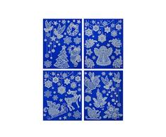 HEITMANN DECO Weihnachten Fensterbilder Fensterdekoration selbstklebend - Weihnachtsdeko Advent (Weihnachtsmotive)