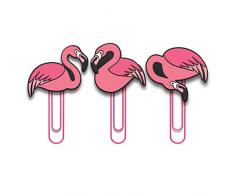 MUSTARD - Clipit Picture Hanger I Fotoseil mit Klammern I Fotoschnur I Postkartenaufhängung I lustige Dekoration I Fotoleine I Inkl. Saugnäpfen zu Befestigung I Flamingo - Seil, 2 Saugnäpfe & 6 Clips