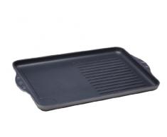 Swiss Diamond Grillplatte mit hälftigen Rillen 43 x 28 cm