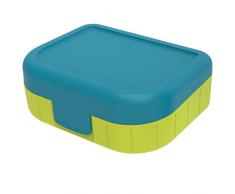 Rotho Memory Kids Vesperdose 1 l, Kunststoff (BPA-frei), Blau, 1 Liter (16,6 x 13,3 x 6,1 cm)